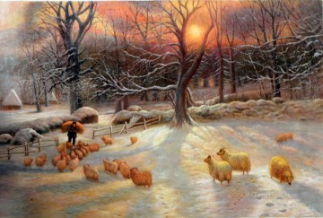 Sheep Shepherd Painting - sheep 5